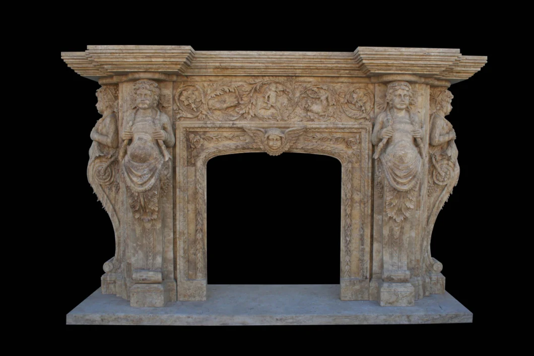 Custom Hand Carved Marble Fireplace Mantels