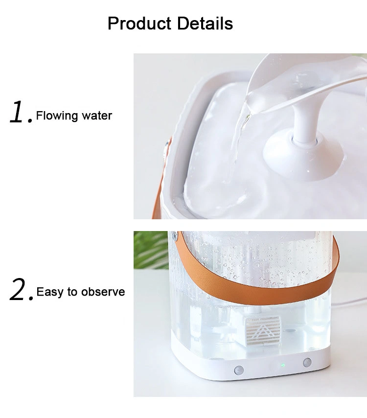 Pet Wireless Electric Automatic Circulation Induction Drink Water Feeder Fountain Basin Dispenser for Cats, Dogs Supplies Products