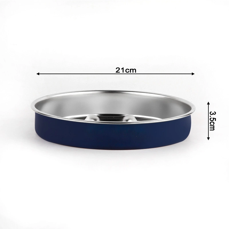 Chinese Factory Not Slip Slow Feeder Bowl Stainless Steel Dog Pet Feeder