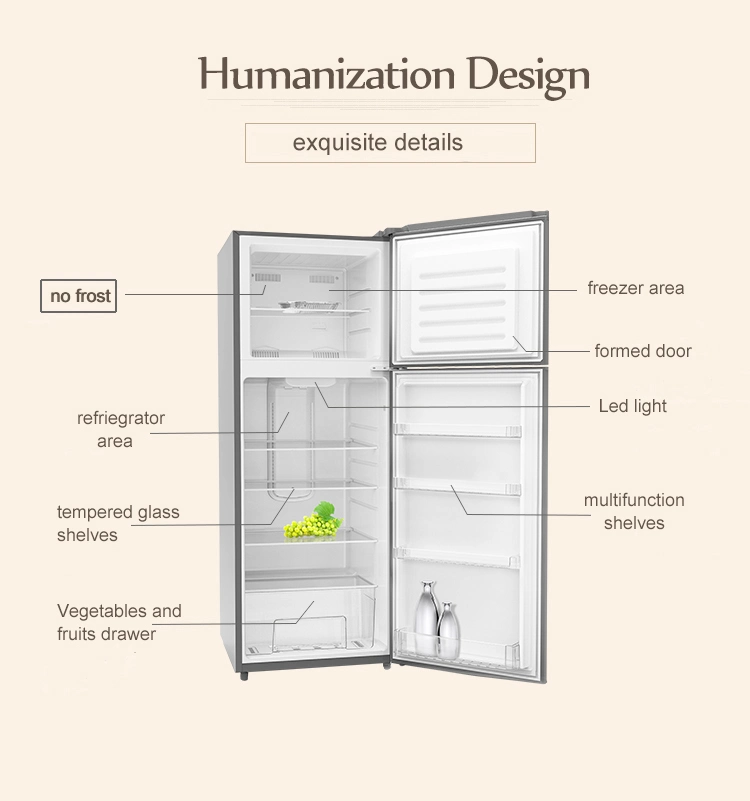 Haiser 2023 Inverter Compressor Frost Free Double Door Refrigerators Fridge