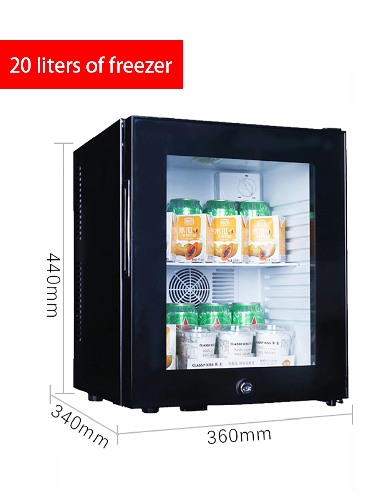 Absorption Feature Silent Running Cosmetic Mini Refrigerator with Glass Door