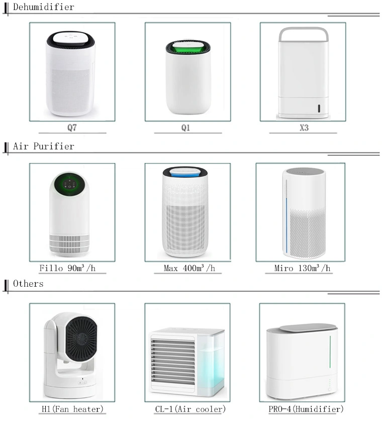 OEM 2 in 1 Auto Smart Adjustable Peltier Module Air Dehumidifier with HEPA Filter