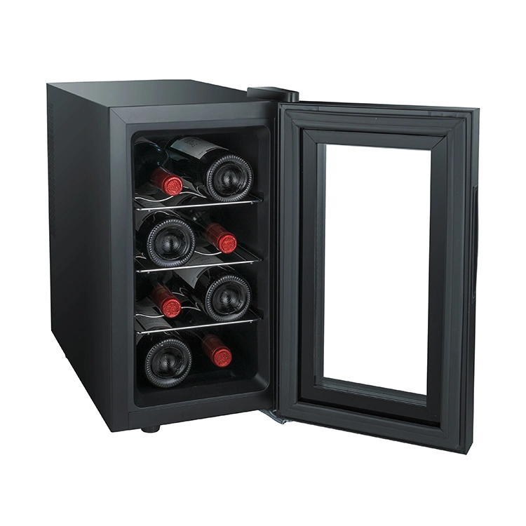 Factory Custom LCD Display Thermoelectric 8 Bottle Countertop Wine Cooler Refrigerator