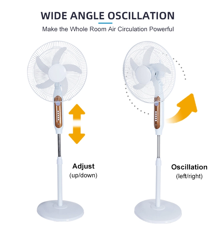 Factory Wholesale Price Adjustable up and Down Cooling Fans with Solar Panel Electric Floor Stand Fan