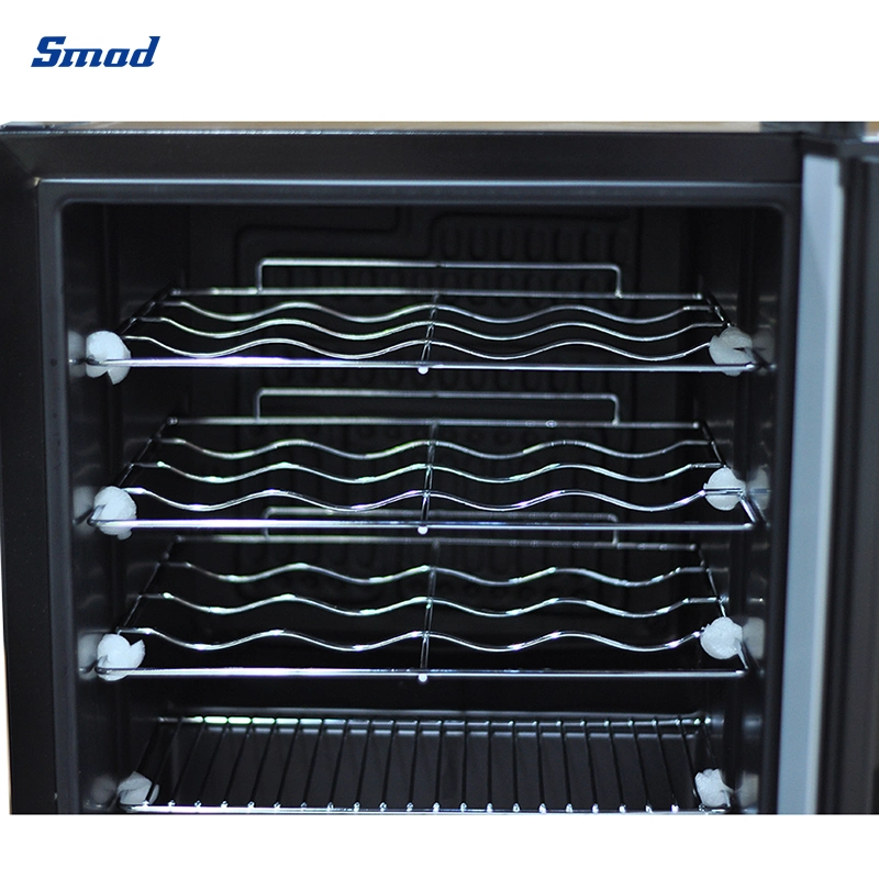 Smad OEM 20 Bottles Portable Glass Door Small Refrigerator Wine Cooler