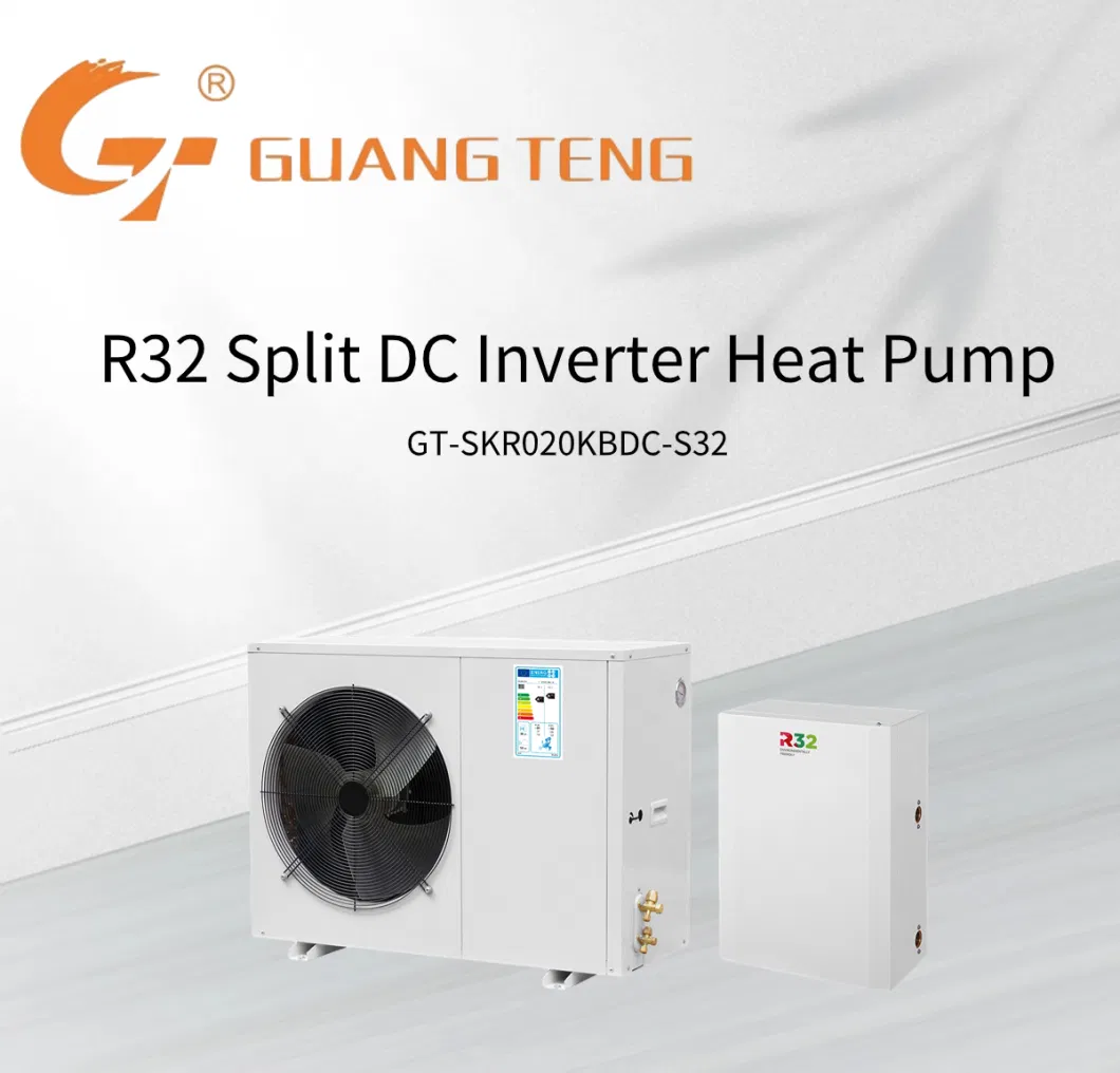 6kw Air to Water R32 Split DC Inverter ERP a+++ Air Source Heat Pump Heating Cooling and Domestic Hot Water Smart WiFi Control House Use