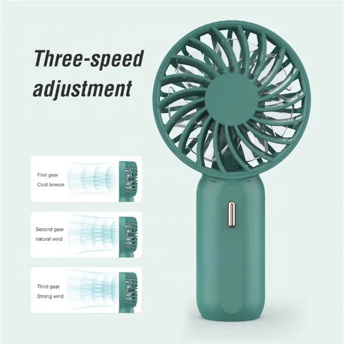 Mini Desk Portable Handheld USB Air Cooler Small Desktop Office Rechargeable Fan