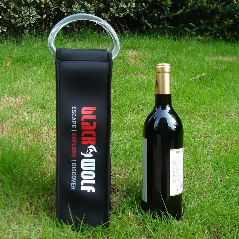 Custom Insulated Neoprene Single Wine Bottle Holder Champagne Bag Cooler (BC0022)