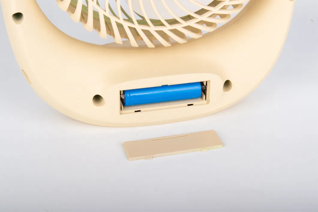 7 Inch Rechargeable Desk Fan with Emergency Light 3 Fan Speed