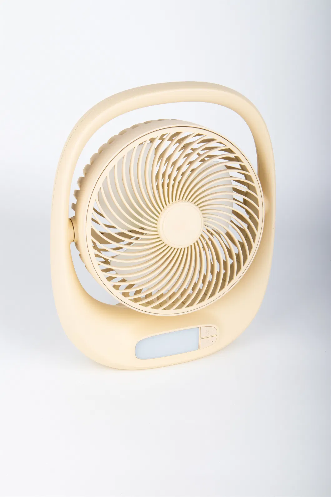 7 Inch Rechargeable Desk Fan with Emergency Light 3 Fan Speed