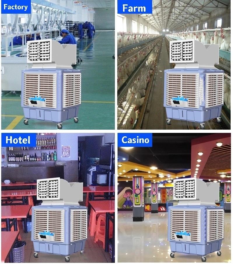4 Speed Portable Refrigeration Equipment Evaporative Air Cooler Refrigeration Water Chiller