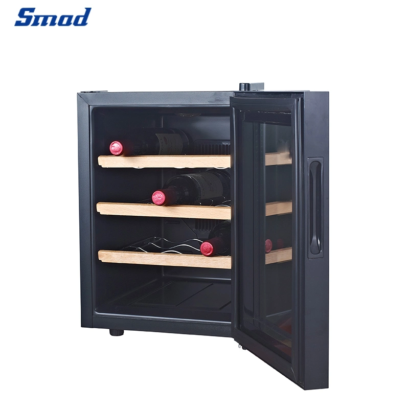 Smad 33L Capacity Glass Wine Bottle Chiller Fridge Commercial Electric Cooler