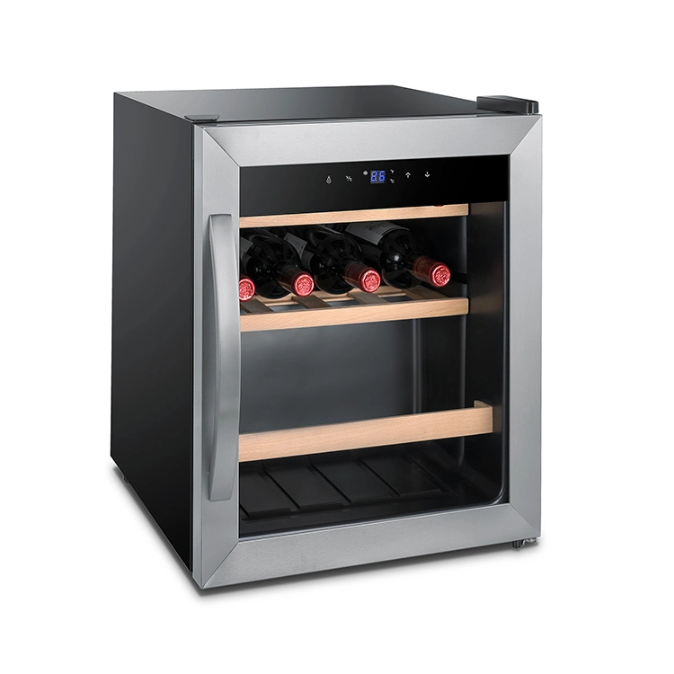 Table Top 15 Bottle Wine Cooler Refrigerator Candor 1.7 Cu. FT Display Cooler Compressor Refrigerator with Compressor Cooling