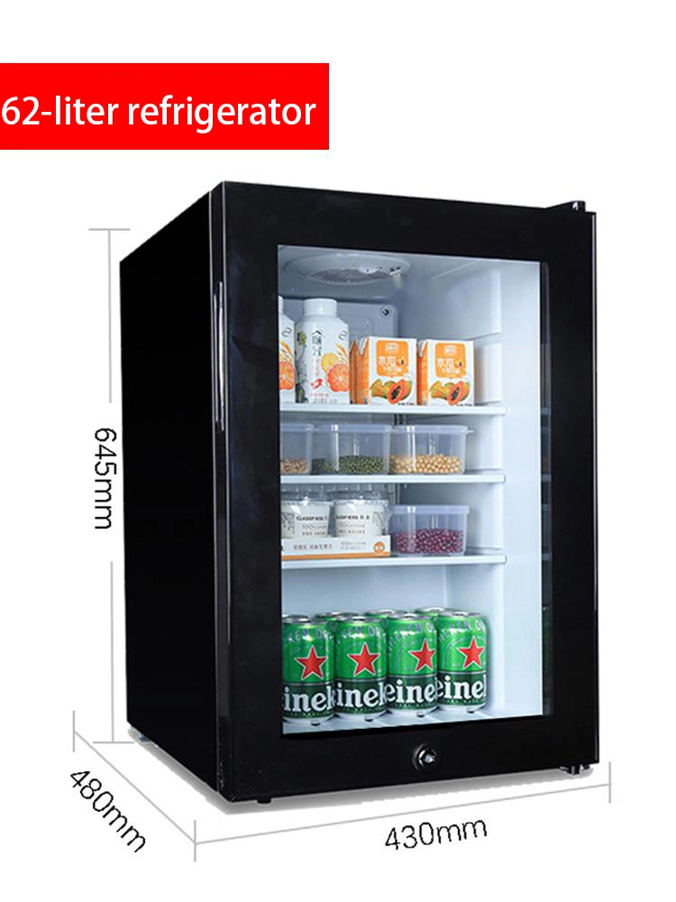 Absorption Feature Silent Running Cosmetic Mini Refrigerator with Glass Door