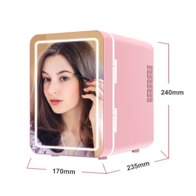 Casa mobile personalizzata bevanda fredda Mini frigorifero cosmetici portatile GBF-4L4m