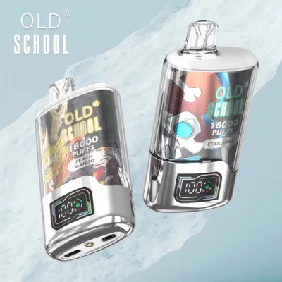 2024 la più nuova vecchia scuola Tn18000 Cristallo Disposable Vape sigaretta elettronica Scatola di protezione ricaricabile
