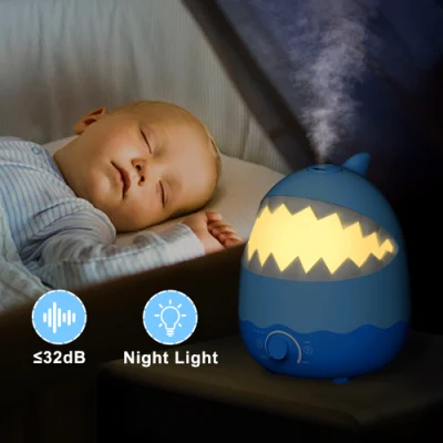 Umidificatore d&prime;aria 3 in 1 con diffusore di aromi a luce notturna a velocità variabile e silenziosità Per bambini stanza dei bambini asilo