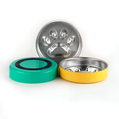 La fabbrica cinese non scivola lentamente ciotola di alimentatore cane in acciaio inox Alimentatore PET