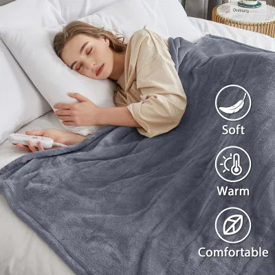 Coperta riscaldata gettata coperta riscaldamento elettrica calda Soft Fleecetrow coperta riscaldamento