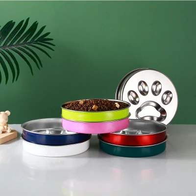 La fabbrica cinese non scivola lentamente ciotola di alimentatore cane in acciaio inox Alimentatore PET