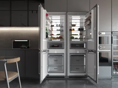 Frigorifero incorporato a basso consumo energetico frigorifero realizzato appositamente per le famiglie a tensione personalizzata In Cina