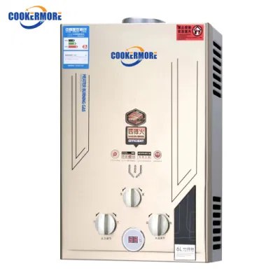 Instant gas Geyser Digital Glass progetta GPL ng gas acqua Riscaldatore