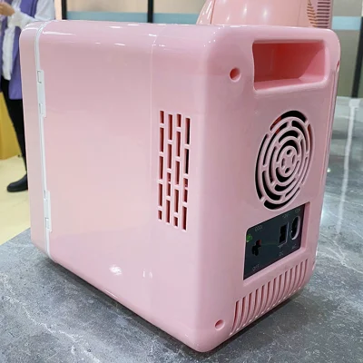 Casa mobile personalizzata bevanda fredda Mini frigorifero cosmetici portatile GBF-4L4m