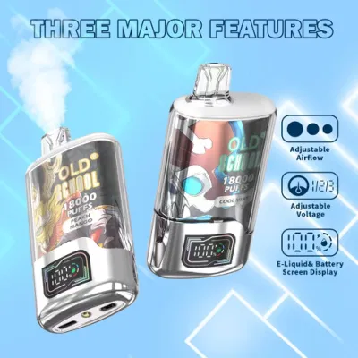 2024 la più nuova vecchia scuola Tn18000 Cristallo Disposable Vape sigaretta elettronica Scatola di protezione ricaricabile