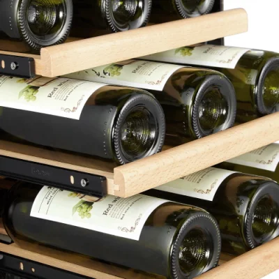 Cantina di vini con porta in acciaio inox a zona singola da 80 cm di altezza
