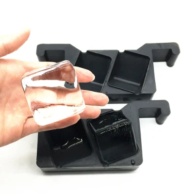 Scatola diamantata in silicone trasparente Crystal Ice di alta qualità per Whiskey Vassoi in silicone ciascuno