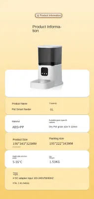 GW-031 APP Smart PET Feeder automatico per gatti e cani