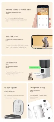 GW-031 APP Smart PET Feeder automatico per gatti e cani