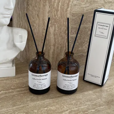 Flacone in vetro diffusore Aroma diffusore a rana olio essenziale naturale bastoncini Vendita all&prime;ingrosso personalizzata