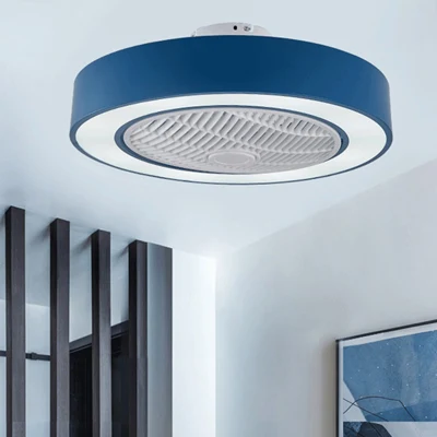 Lampada da soffitto Macaron con telecomando intelligente AC Motor Restaurant Ventilatore da soffitto con luce (WH-VLL-18)