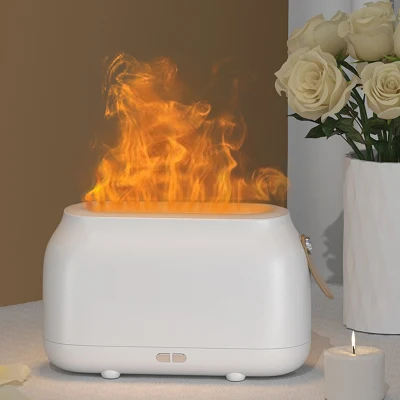 Mini umidificatore d&prime;aria fiamma intelligente da 180 ml Factory OEM Night Light Diffusore di aroma per uso domestico