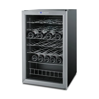 Design elegante qualità 48 bottiglie compressore elettrico Display frigorifero per vino Fornitore di refrigeratori