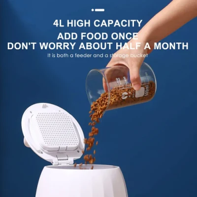 Dispenser per alimenti in PET con dimensioni ridotte e serbatoio extra-large da 4 l.