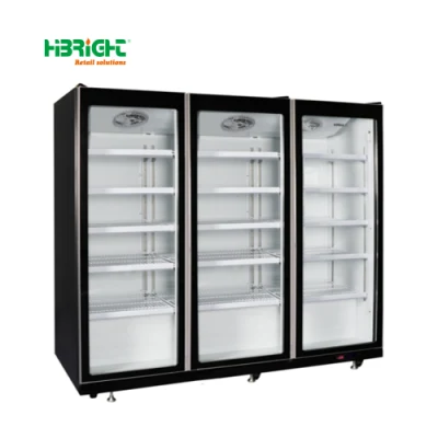 Frigorifero per esposizione di congelatori commerciali Low-e Supermarket Equipemnt a risparmio energetico