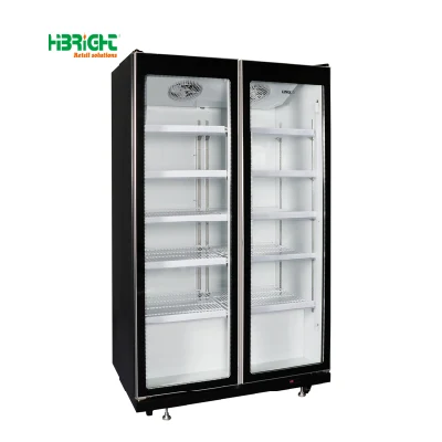 Frigorifero per esposizione di congelatori commerciali Low-e Supermarket Equipemnt a risparmio energetico