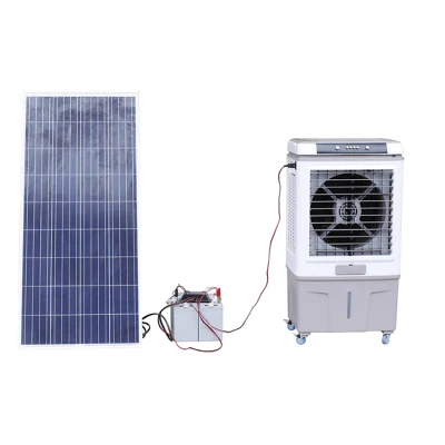 Mobile Mobile Home Water evaporative Mini DC Solar Power Misting Refrigeratore d&prime;aria