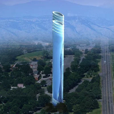 Industrial Steel Chimney aspetto Design Cina Paesaggio Chimney Landmark Building