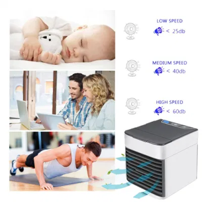 Batteria personale mini USB ricaricabile con 3 livelli di aria Flusso USB Mini Air Circulator Camping