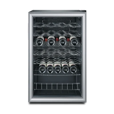 Design elegante qualità 48 bottiglie compressore elettrico Display frigorifero per vino Fornitore di refrigeratori