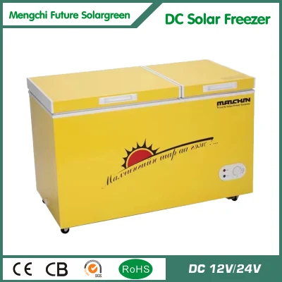 Mengchi BCD-232DC 232 Quart Frigo/Congelatore portatile dual zone, AC 110 V/ DC 12V Congelatore vero per auto, casa, campeggio, RV da -4° F a 50° F
