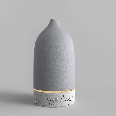 Nuovo lancio terrazzo base diffusore di olio essenziale in ceramica profumo ultrasonico Diffusore