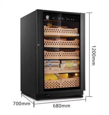 Woodronic Cigar Humidor Cabinet per 100 a 150 Cigar con Igrometro digitale