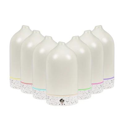Nuovo lancio terrazzo base diffusore di olio essenziale in ceramica profumo ultrasonico Diffusore