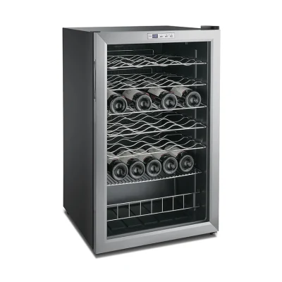 Design elegante qualità 48 bottiglie compressore elettrico Display frigorifero per vino Fornitore di refrigeratori