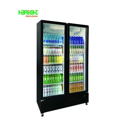 Frigorifero per esposizione di congelatori commerciali Low-e Supermarket Equipemnt a risparmio energetico