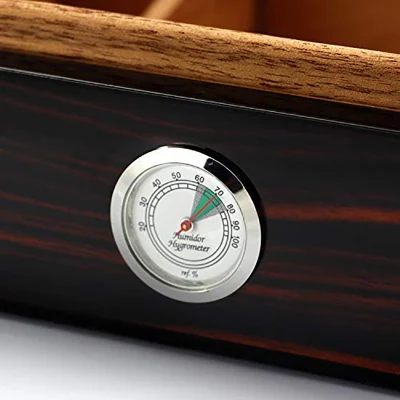 Cedar legno Fodera tavolo Cigar Humidor con igar igrometro / Umidificatore / 25-50 Cigar
